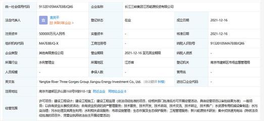 三峡集团南京新公司成立 50亿元资本聚焦投资活动